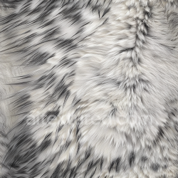 seamless Seamless 3D PBR Texture of Realistic White and Grey Fur Leather with Dense Long Hair texture 8k free download PBR