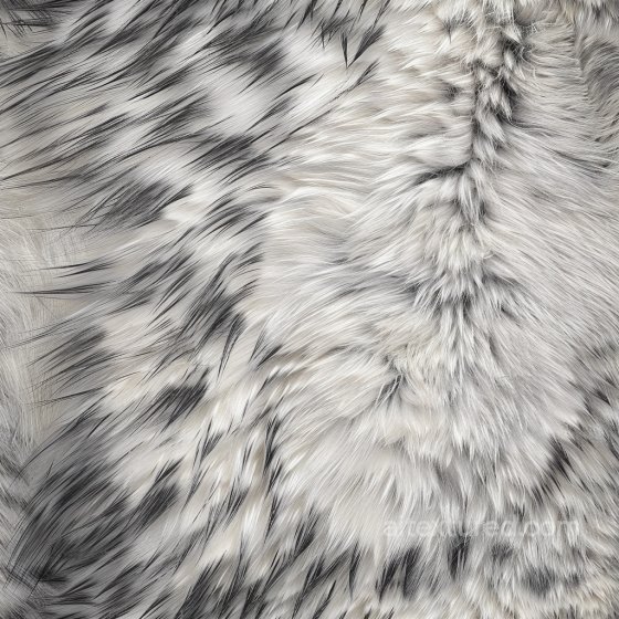 Realistic White and gray Fur Leather Seamless Texture with Dense Long Hair Leather texture preview