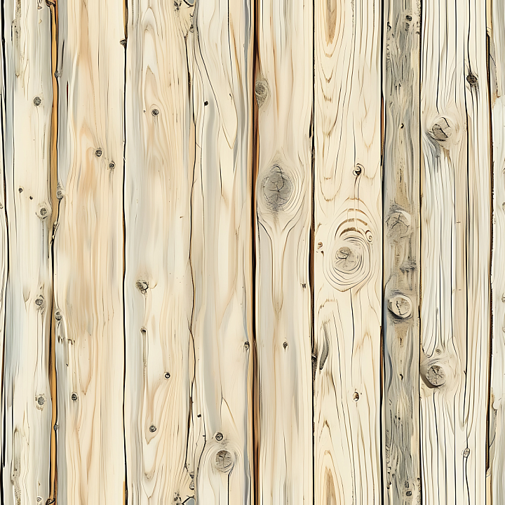 Light Pine Wood with Knots and Subtle Grain seamless PBR texture preview
