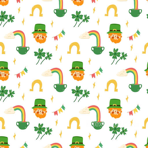 St Texture seamless St patrick digital paper bundle PBR texture