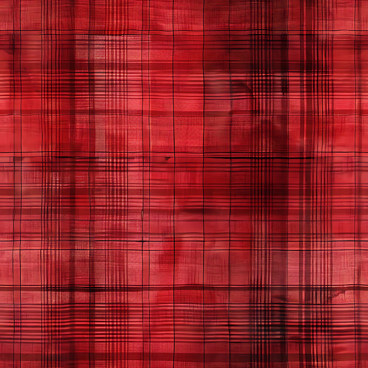 Red Plaid Metal with Distinctive Grid Pattern seamless PBR texture preview