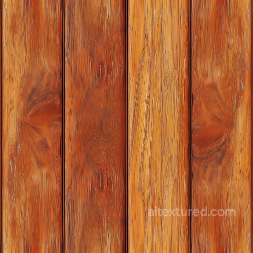 Rustic Wood Planks PBR Texture with Natural Knots and Warm Finish seamless Wood PBR texture