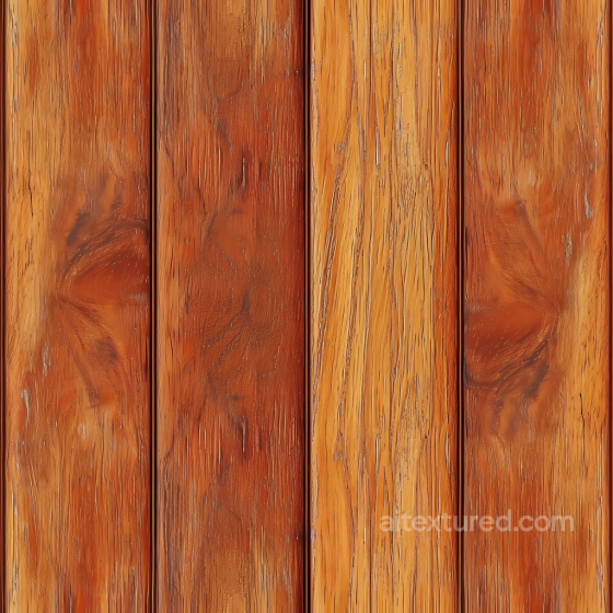 Rustic Wood Planks PBR Texture with Natural Knots and Warm Finish Wood texture preview