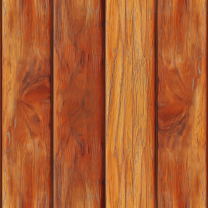 Rustic Wood Planks with Natural Knots and Warm Finish seamless PBR texture preview
