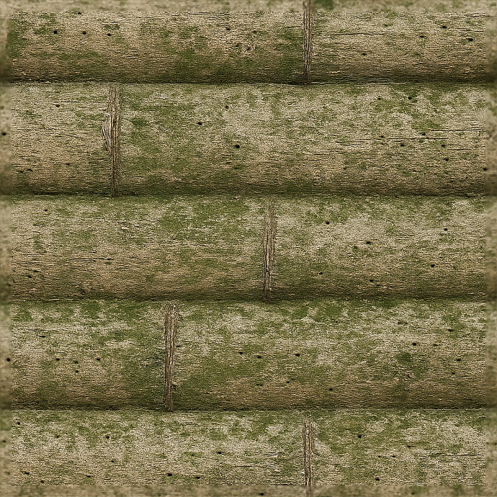 Bamboo Bark With Bamboo Moss And Bamboo Insect Marks On Bamboo Natural… seamless PBR texture preview