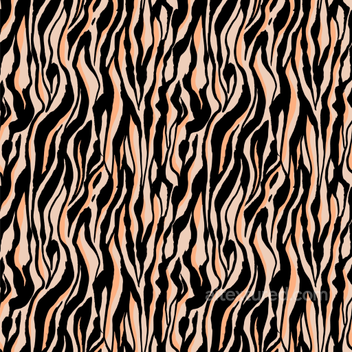 Leopard Print Fabric Texture with Black and Peach Stripes seamless Leopard Print PBR texture