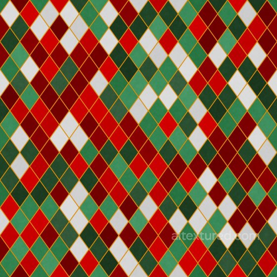 Christmasy Diamond Shaped Pattern | Free PBR Paper texture preview