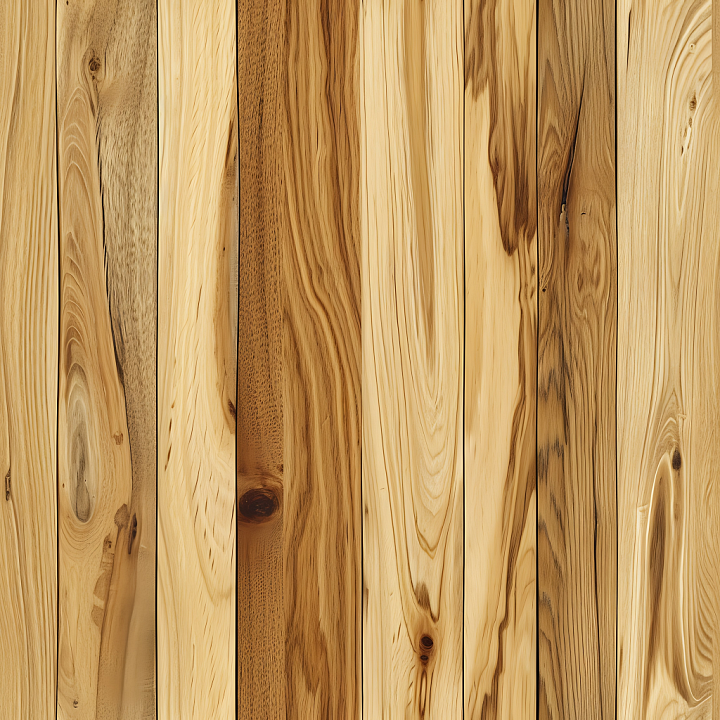 Light Rustic Wood Planks with Natural Grain and Knots seamless PBR texture preview