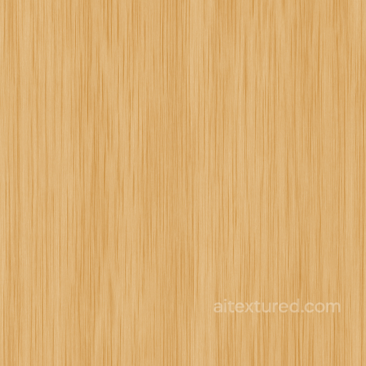 Bamboo Wood With Natural Finish And Straight Grain seamless Furniture wood PBR texture