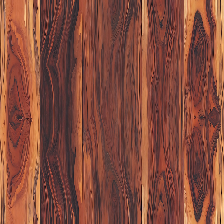 Rustic Wood Planks with Distinct Knot Patterns and Warm Tones seamless PBR texture preview