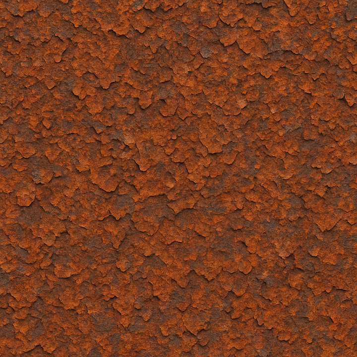 Rusty Rust Flakes seamless PBR texture preview