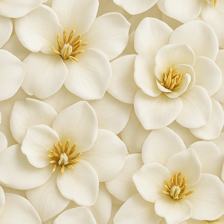 Gardenia Flower Flower Petals Closeup Flower Arrangement Photorealistic seamless PBR texture preview