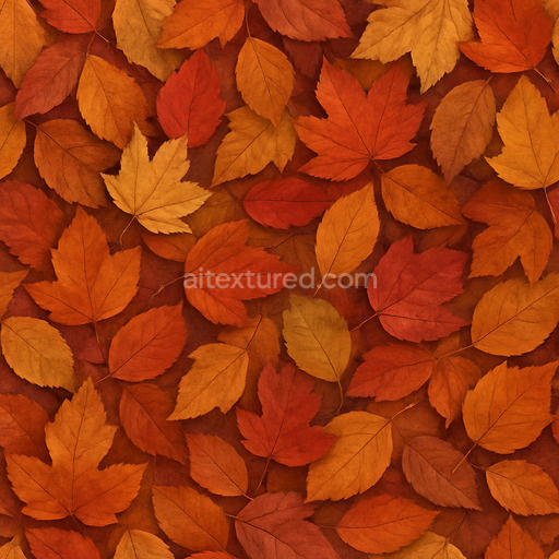 High Resolution Autumn Leaves Texture Seamless 1024X1024