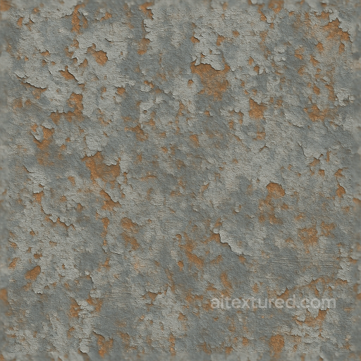 Chipped Flaked Rust Flaky Weathered Metal Surface seamless Tactile PBR texture