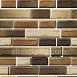 seamless Seamless 3D PBR Cracked Brick Wall Texture with Warm Earthy Colors and Subtle Damage texture 8k free download PBR