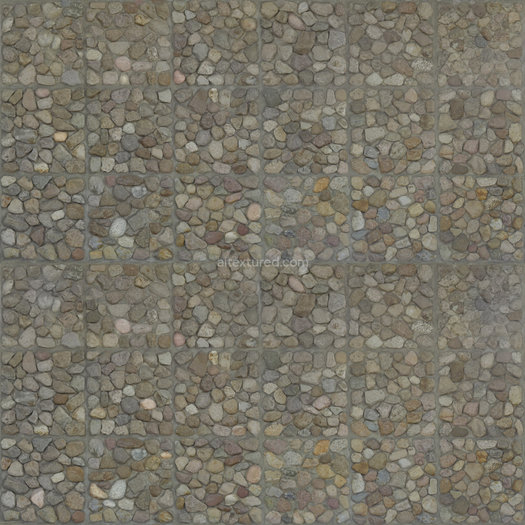 Seamless PBR rocks texture for 3D modeling