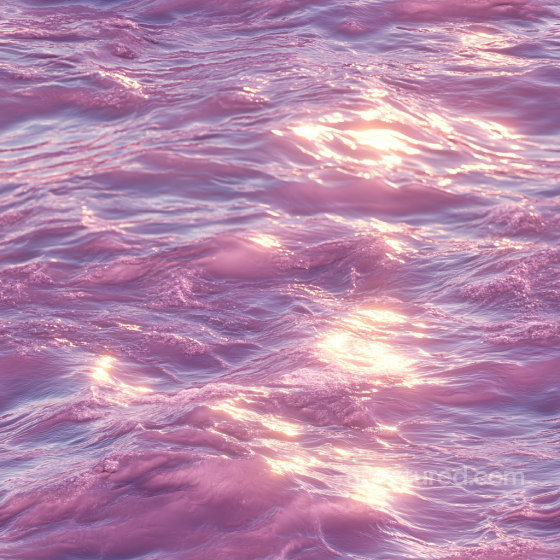 Pink Ocean Surface Water Texture with Soft Waves and Reflective Highlights Water texture preview
