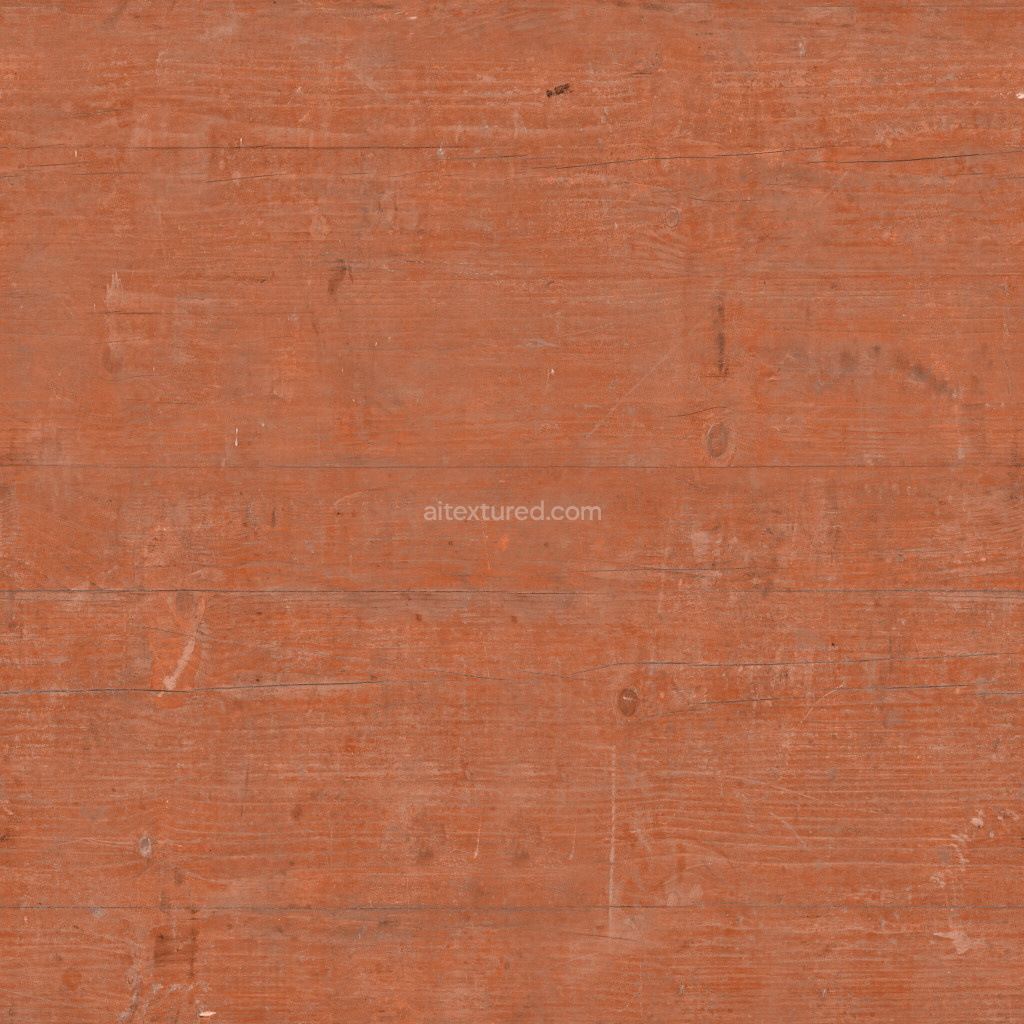Seamless painted wood PBR texture with detailed grain