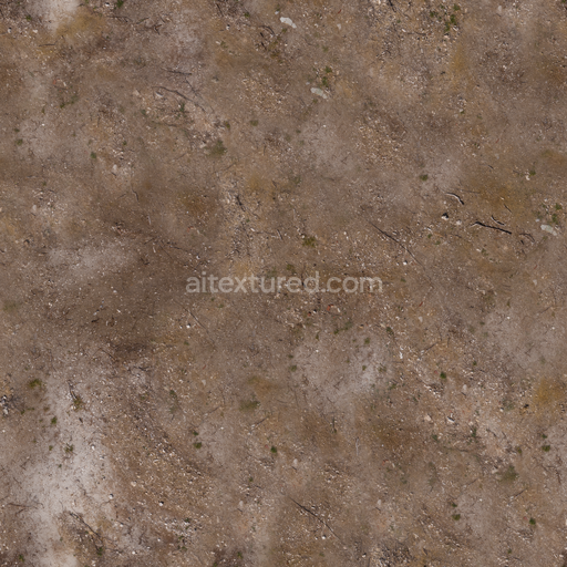 Aerial Ground — Rocks Stones Dirt Stones Dirt Dry — PBR seamless 3D texture