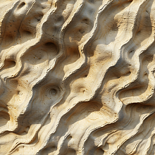 Seamless 3D Weathered Sandstone Rock PBR Texture with Natural Erosion Waves texture preview