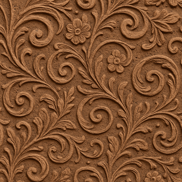 Ornate Clay Soil seamless PBR texture preview