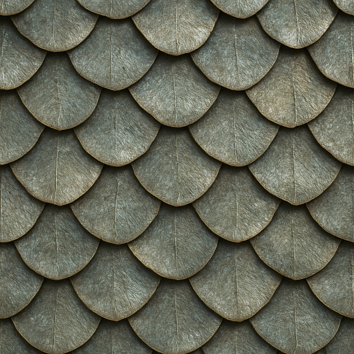 Scales Overlapping Fish Like seamless PBR texture preview