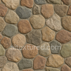 seamless Fieldstone Mix Irregular Mosaic texture 1024x1024 free download PBR