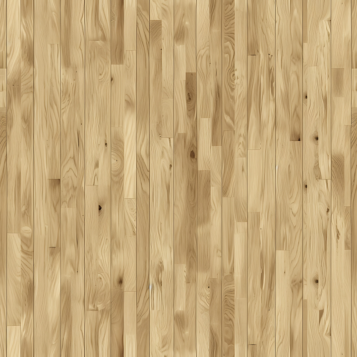 Light Hickory Wood Floor with Natural Grain and Knots seamless PBR texture preview