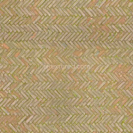 Paving Stones Tileable Seamless Brick Mossy Textured Patterned Weathered Earthy