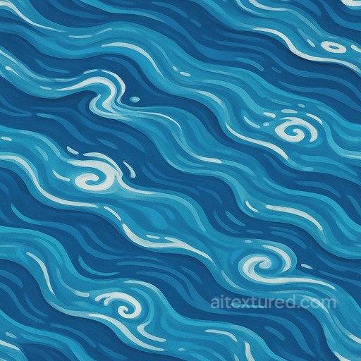 Stylized River Seamless Texture seamless Water PBR texture