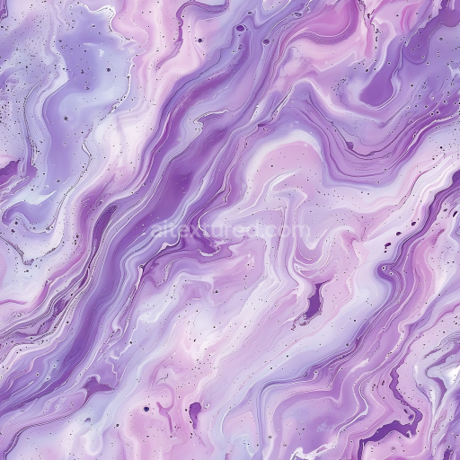 Seamless 3D Abstract Purple Marble Stone PBR Texture with Fluid Veins