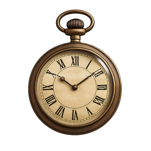 Vintage Bronze Pocket Watch