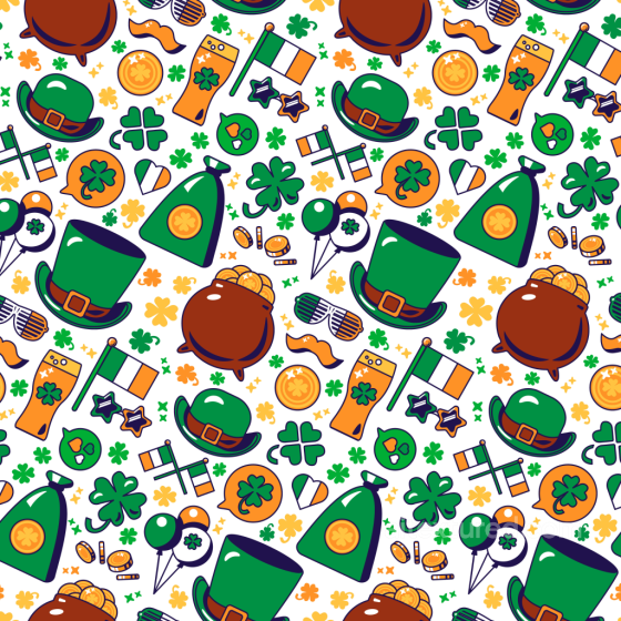 Featuring St Patrick Day Digital Paper Pattern St patrick digital paper bundle texture preview