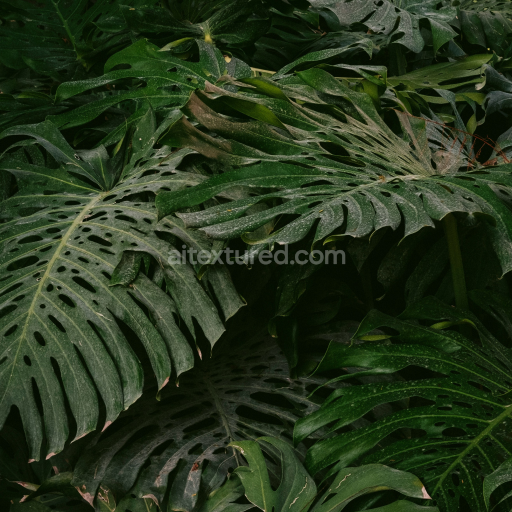 High-Resolution Tropical Plant Leaves Texture for 3D PBR