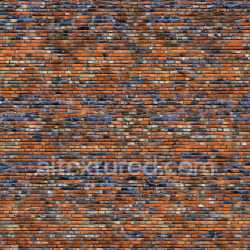seamless Seamless 3D PBR Texture of Cracked Red Brick Wall with Dark Soot and Weathered Damage texture 8k free download PBR