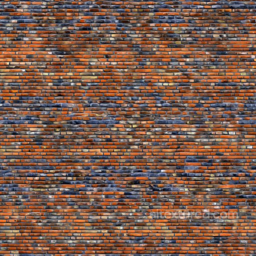 Cracked Red Brick Wall Seamless Texture with Dark Soot and Weathered Damage seamless Brick PBR texture