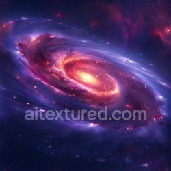 seamless Seamless 3D Space PBR Texture Featuring a Luminous Spiral Galaxy Nebula in Vibrant Purples and Reds texture 8k free download PBR