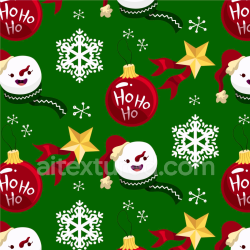 seamless Seamless 3D PBR Christmas Digital Paper Texture with Ornaments and Snowflakes texture 8k free download PBR