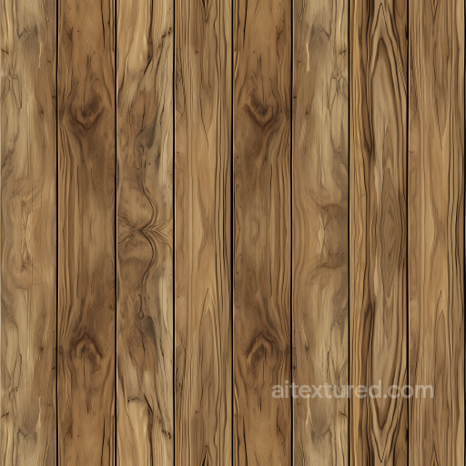 Rippled Oak Wood Planks PBR Texture with Rich Grain Detail seamless Wood PBR texture