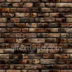 seamless Seamless 3D PBR Texture of Aged Cracked Brick Wall with Weathered Brown and Dark Tones texture 8k free download PBR