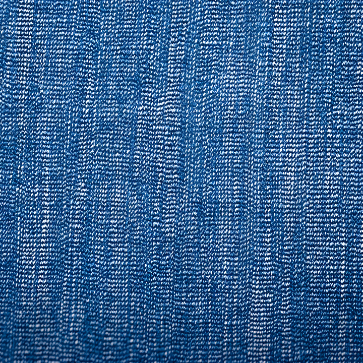 Cracked Denim Fabric with Blue and White Worn Threads seamless PBR texture preview