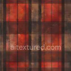 seamless Seamless 3D PBR Texture of Retro Plaid Pattern with Warm Reds and Browns texture 8k free download PBR
