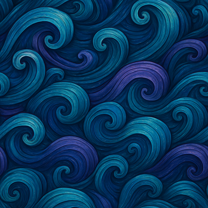 Fantasy Wave seamless PBR texture preview