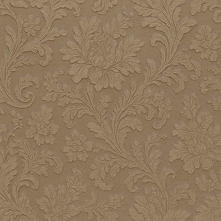 Wallpaper With Vintage Floral Damask Embossed Design seamless PBR texture preview