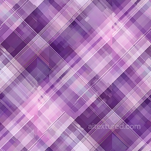 Seamless 3D PBR Plaid Texture Featuring Purple and Lavender Geometric Stripes texture preview