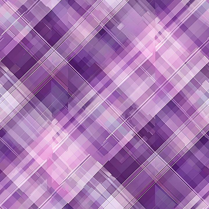 Plaid Featuring Purple and Lavender Geometric Stripes seamless PBR texture preview