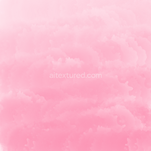 Seamless 3D PBR Watercolor Texture with Soft Pink Gradient Clouds