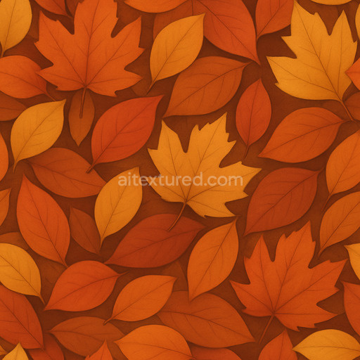 Smooth Autumn Leaves Texture Seamless 1024X1024