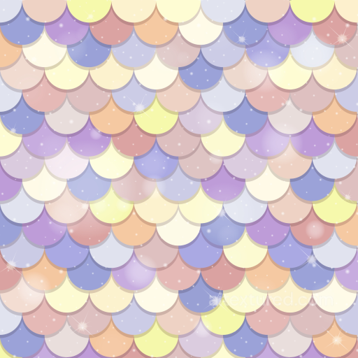 Pastel-Colored Mermaid Scale Pattern Seamless Texture with Soft Glow seamless Mermaid Scale  PBR texture