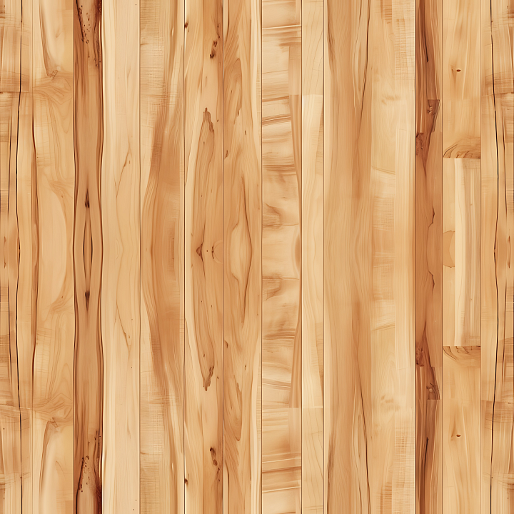 Light Natural Wood Planks with Distinct Grain and Knots seamless PBR texture preview
